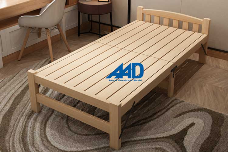 giường ngủ xếp gọn bằng gỗ giá rẻ