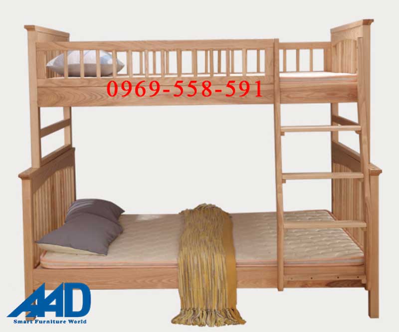 giường gỗ 2 tầng giá rẻ